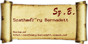 Szathmáry Bernadett névjegykártya